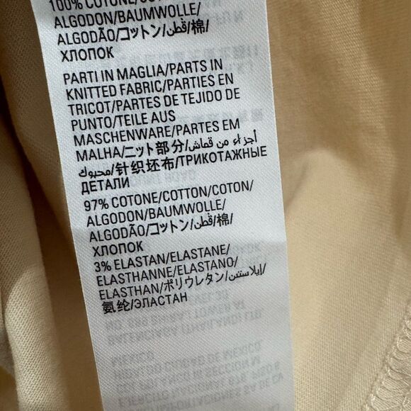 NEW BALENCIAGA UNISEX BACK T-SHIRT MEDIUM FIT IN BEIGE - Picture 11 of 12